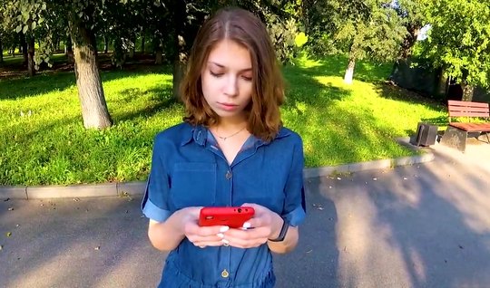 Russian girl is not against of a pickup truck and having sex with her in the first person